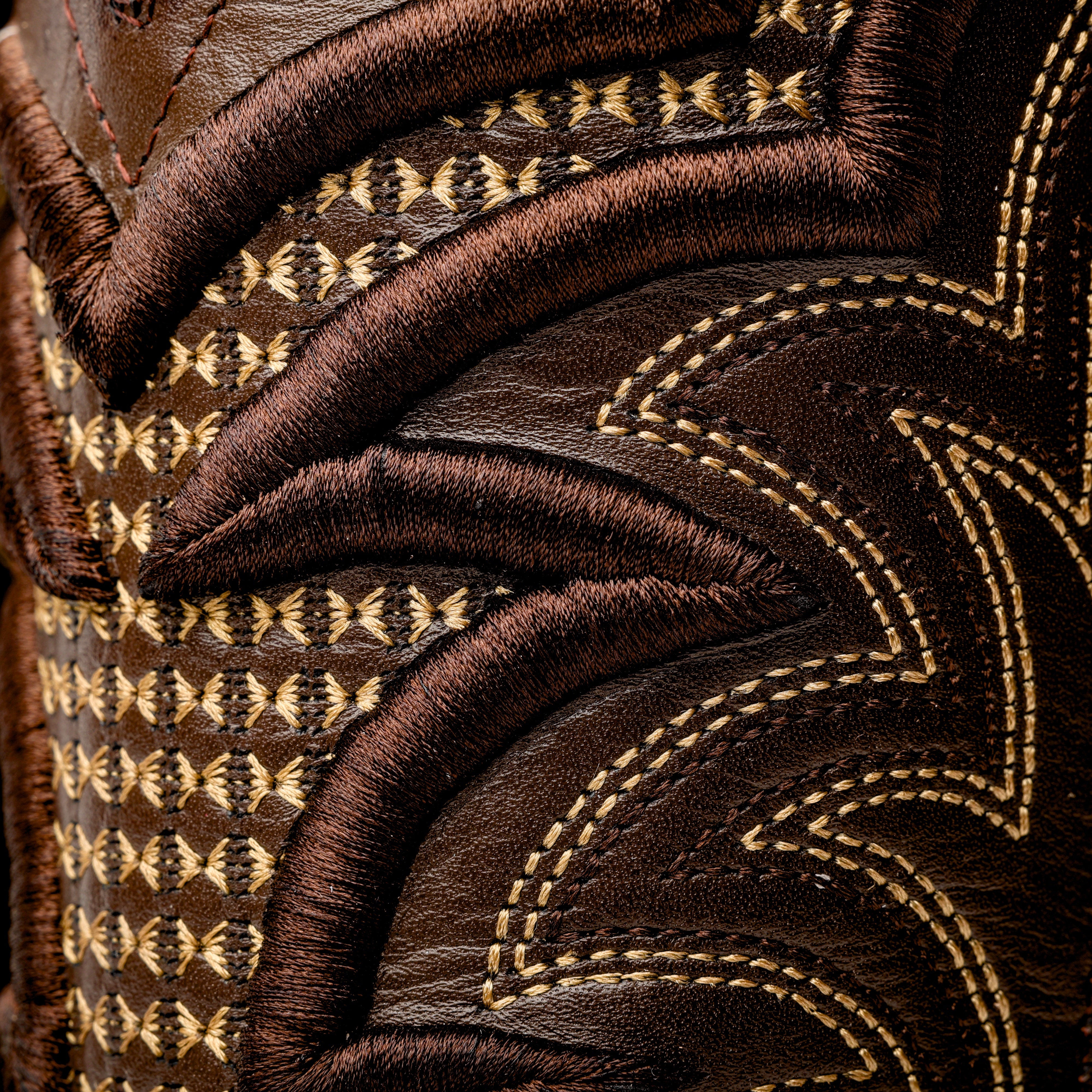 Brown Jumbo Python Leather Boots - Square Toe