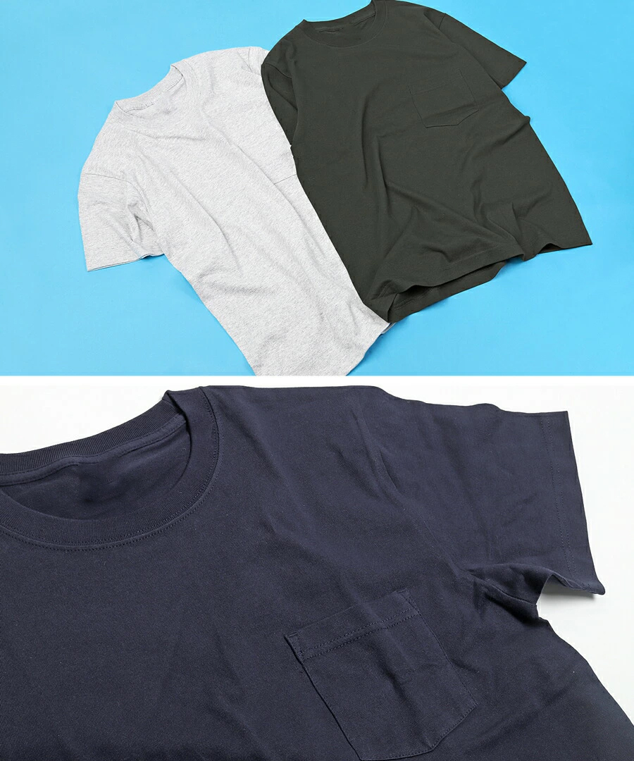 ポケットTシャツ メンズ 全5色