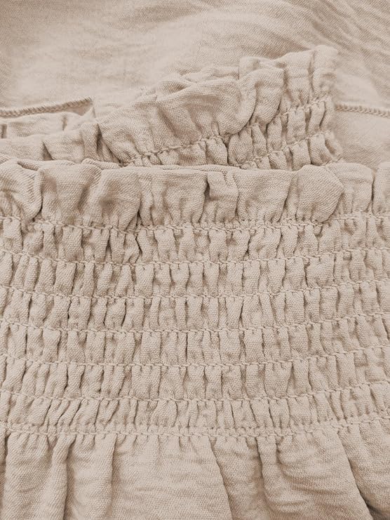 Women's Ruffle Hem High-Waist Shorts