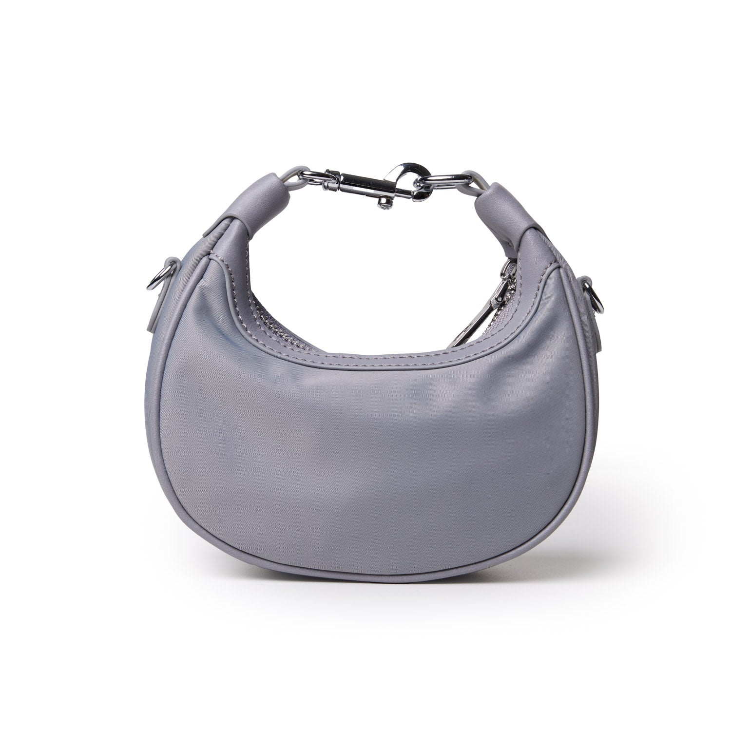 NANO NYLON HOBO BAG - GRAY