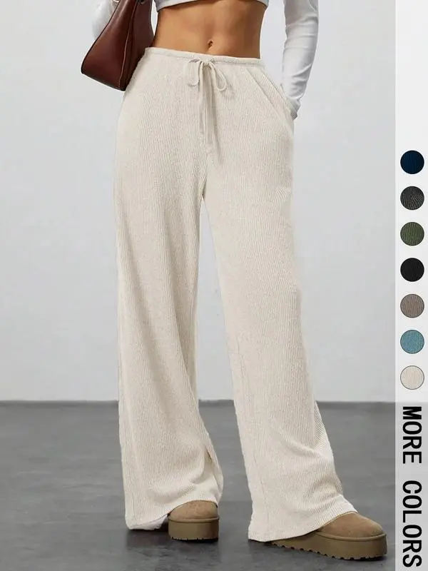 High Waist Wide Leg Jogger Pants – Casual & Comfortable Everyday Wear