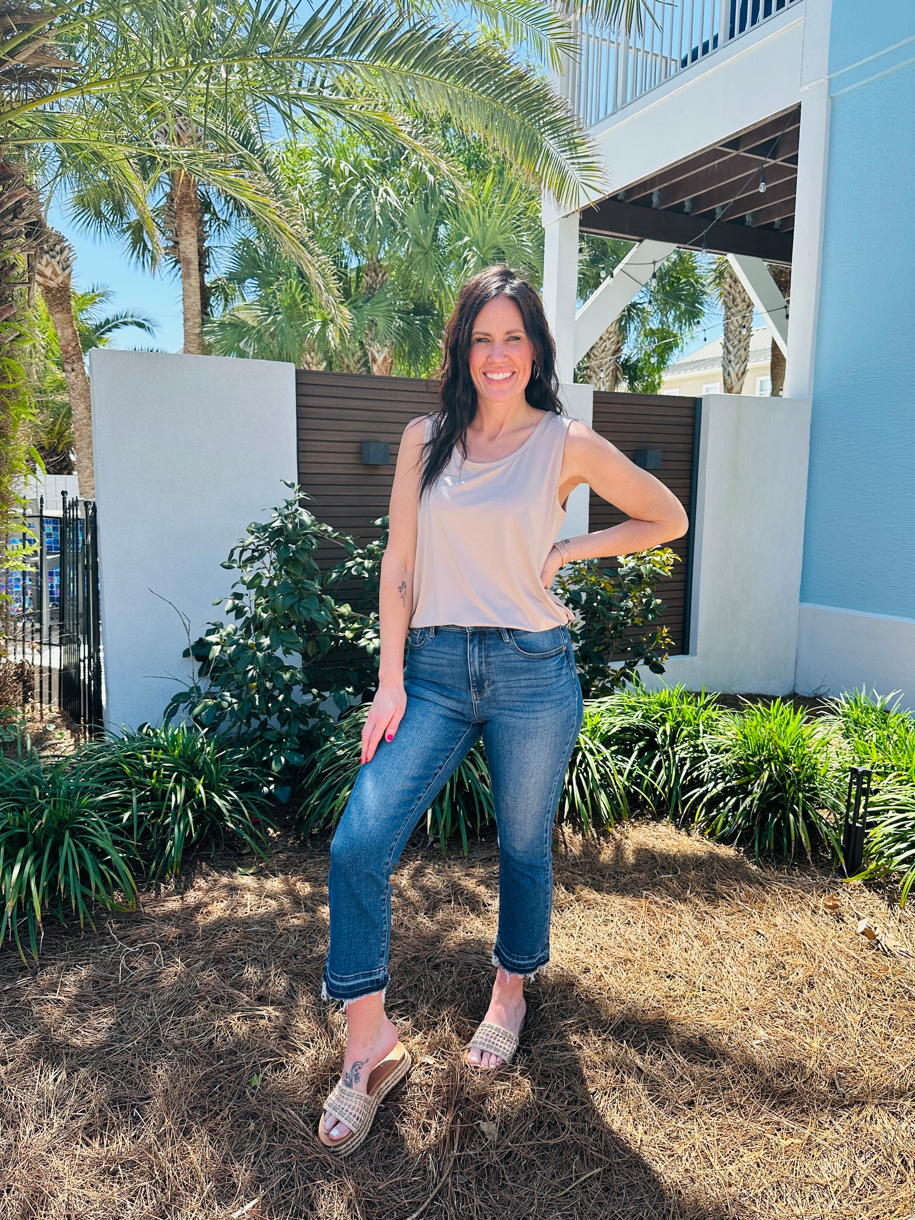 Judy Blue When Summer Kicks In Kick Flare Jeans