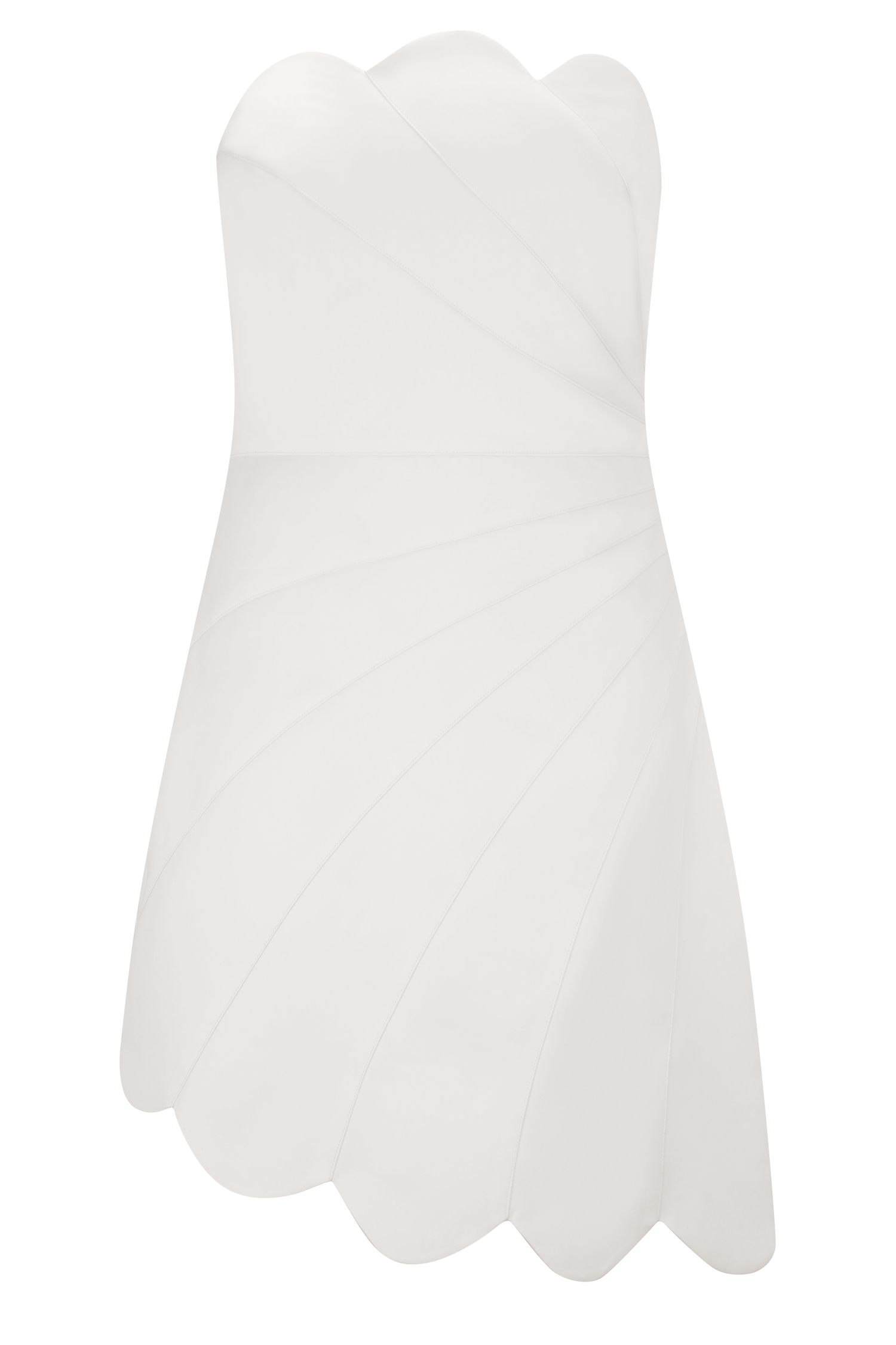 White Satin Mini Dress