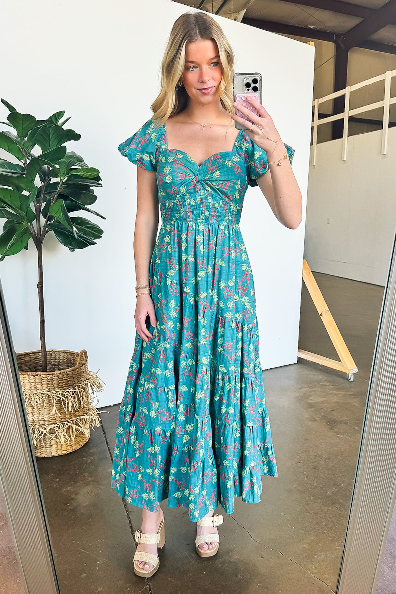 Floral Tiered Maxi Dress