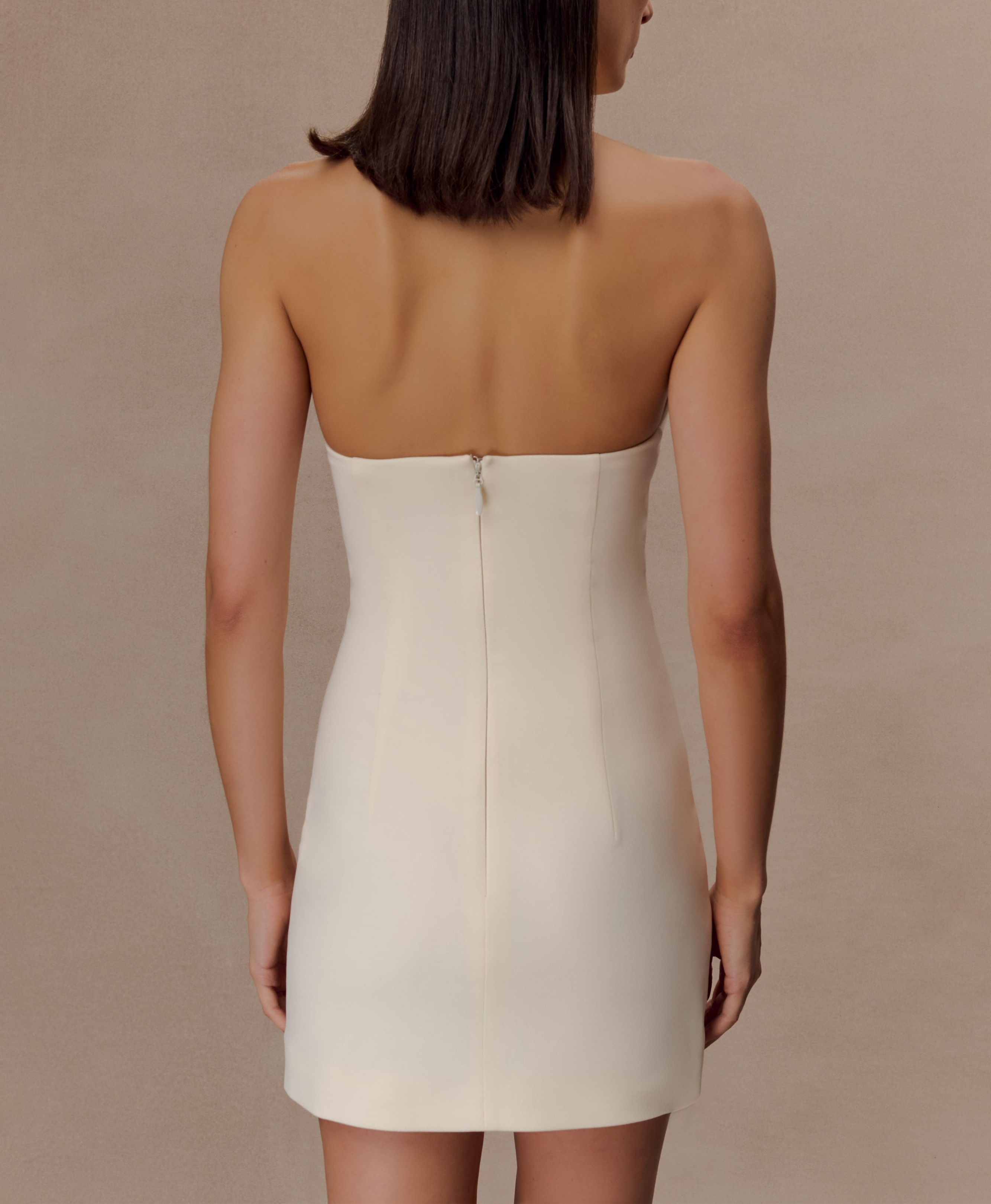 Buttercream Cross Over Mini Dress