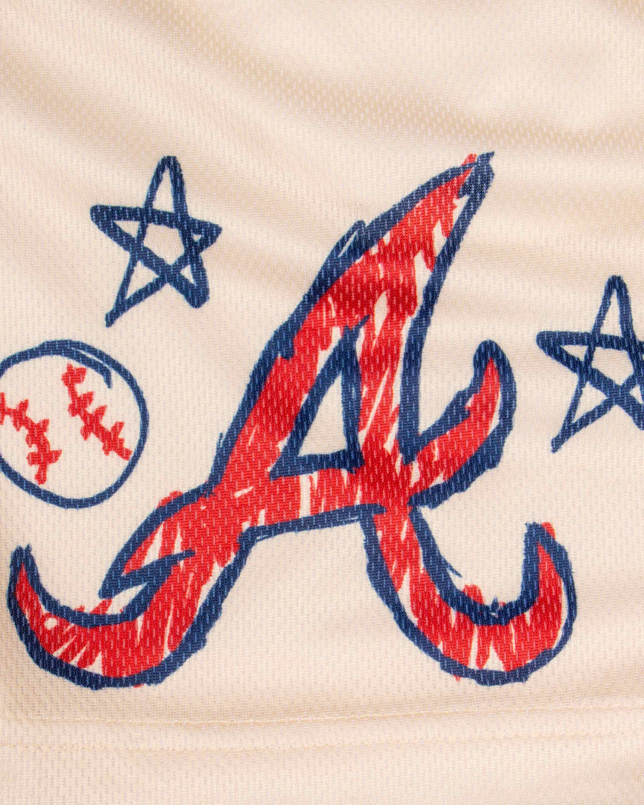 Crayon Series Diamond Air Youth Mesh Shorts - Atlanta Braves