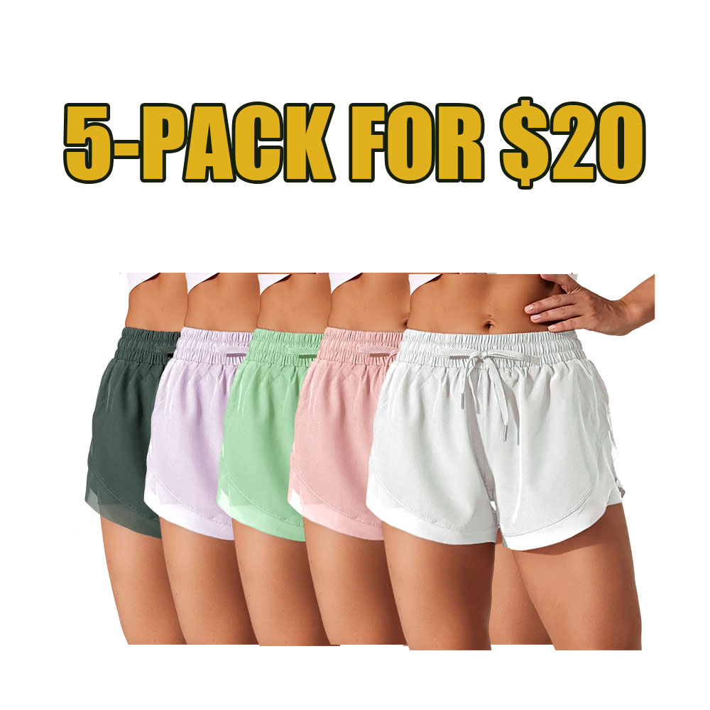 Drawstring Contrast Flowy Mesh Dolphin 2-in-1 Shorts – Lightweight, Comfortable & Stylish