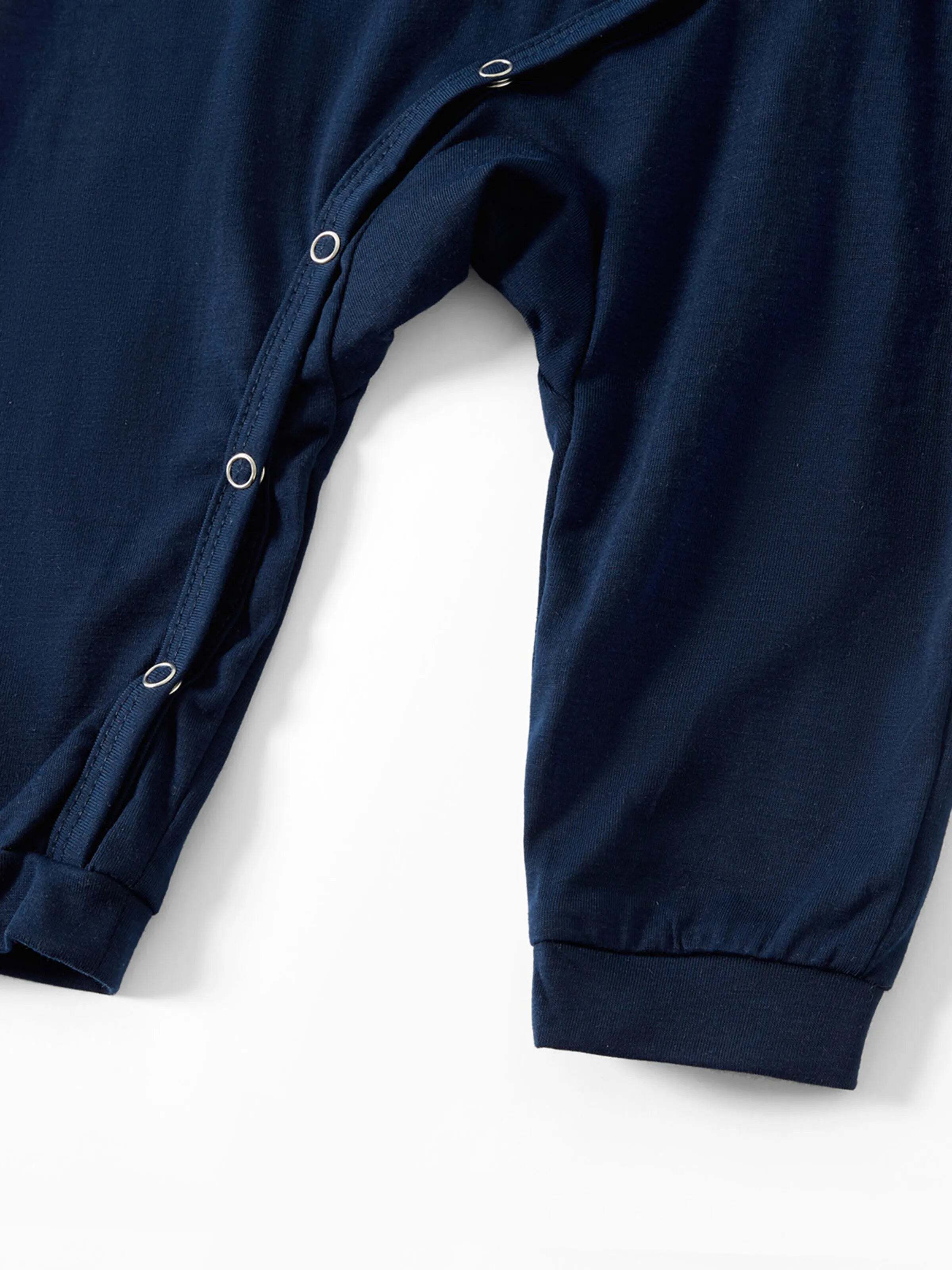 Mosaic Family Matching Letter Top Reindeer Pants Christmas Pajamas Sets with Christmas Socks Deep Blue