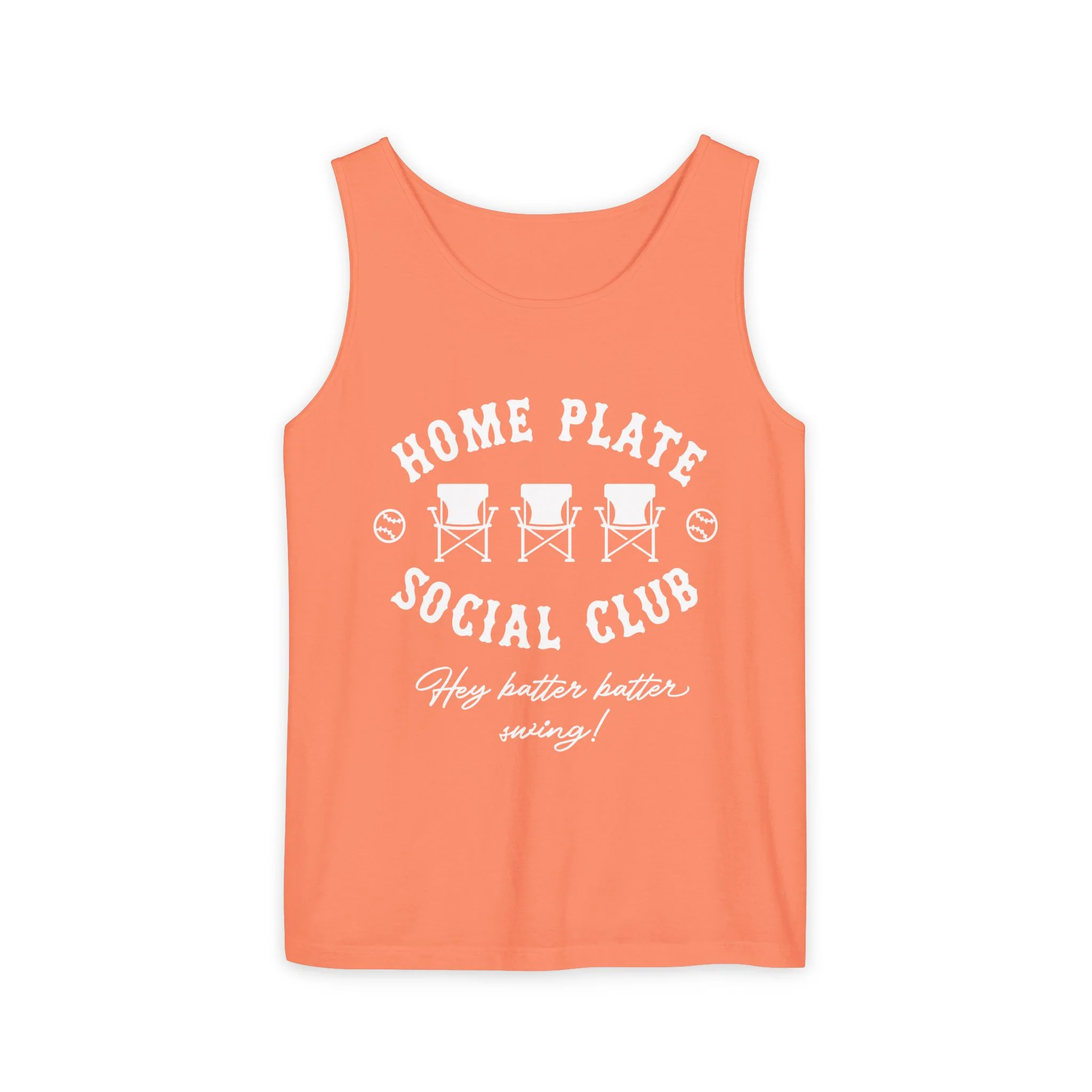 Home Plate Social Club Comfort Color Unisex Garment-Dyed Tank Top