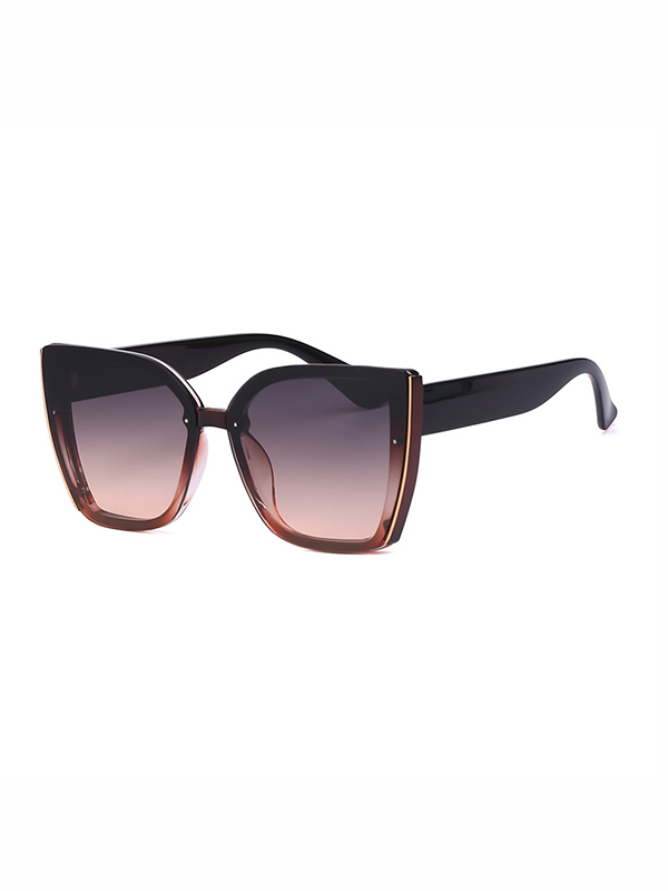 Geometric Sun-Protection Sunglasses Accessories