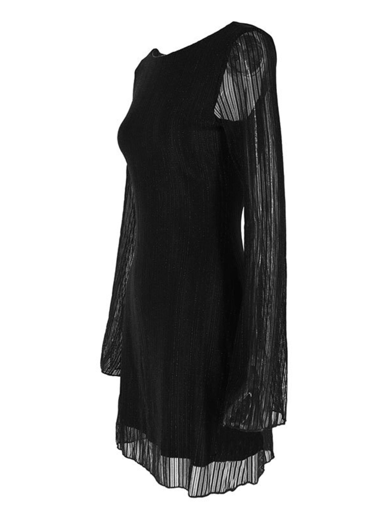 Backless Long Sleeve Mini Dress