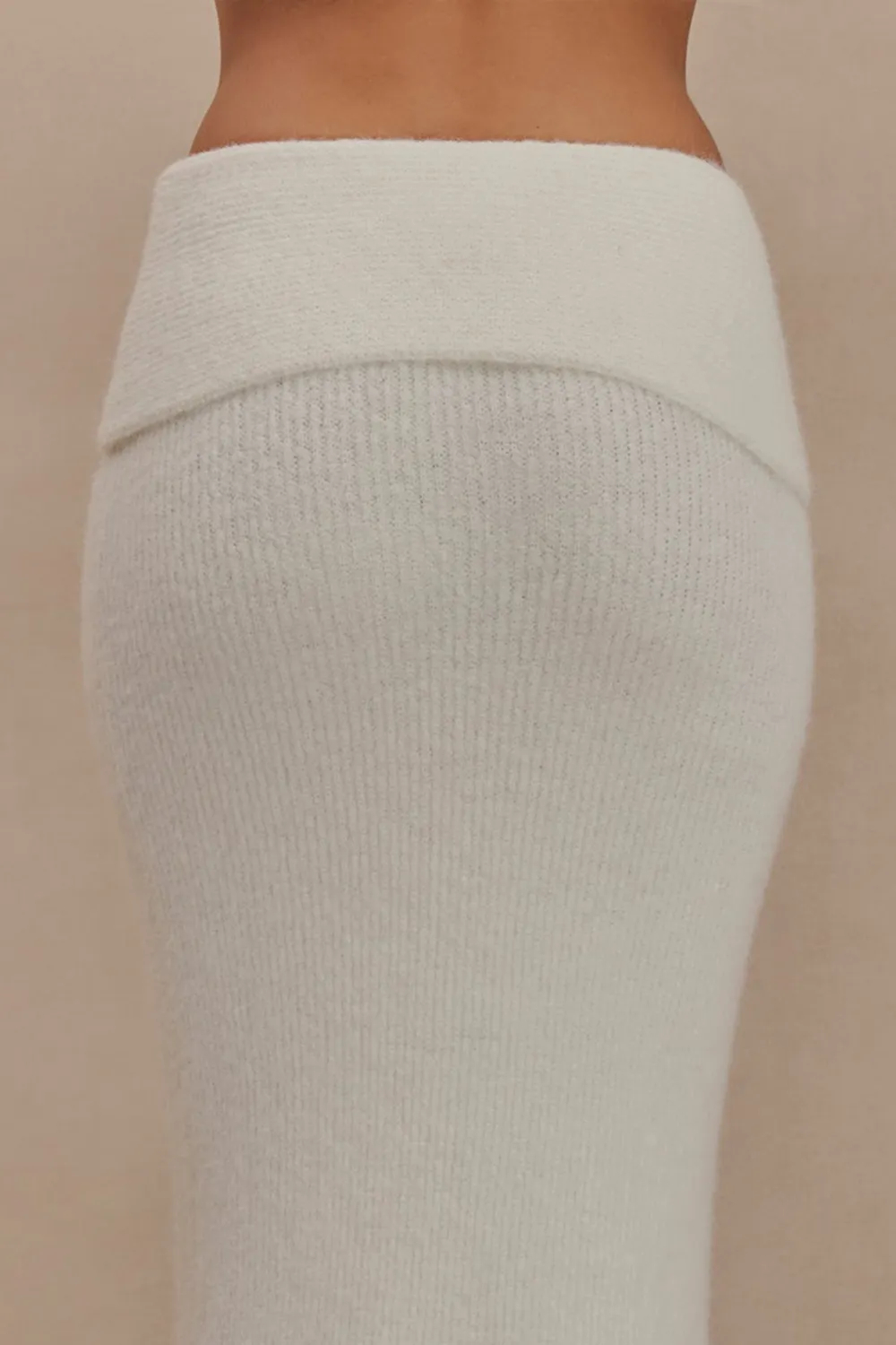 Knit Skirt With Maxi Overlay