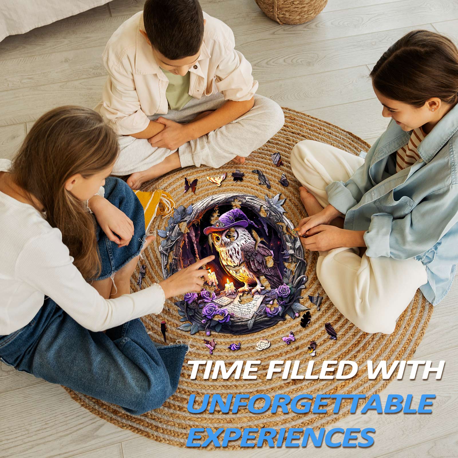 3D Witch Owl Wooden Jigsaw Puzzle