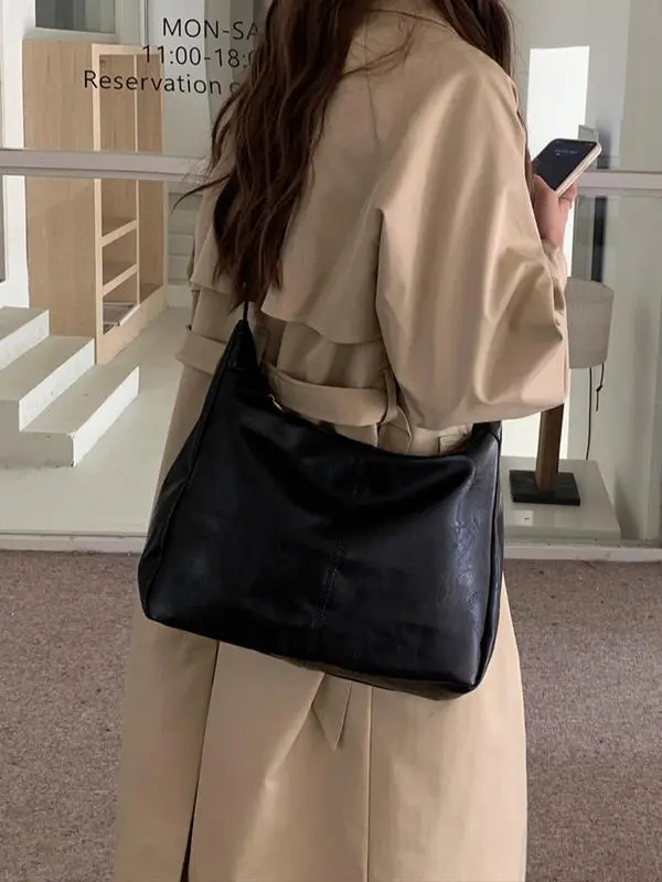 Women's Solid Color Shoulder Bag