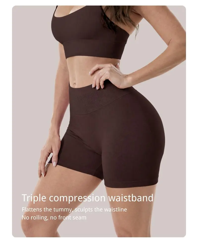 💝Last Day Promotion! 💥Women Shorts High Waistband Butt Lifting