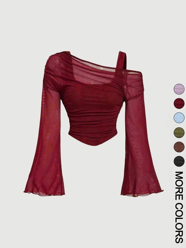 Women's Drop Shoulder Slim Fit Casual T-Shirt