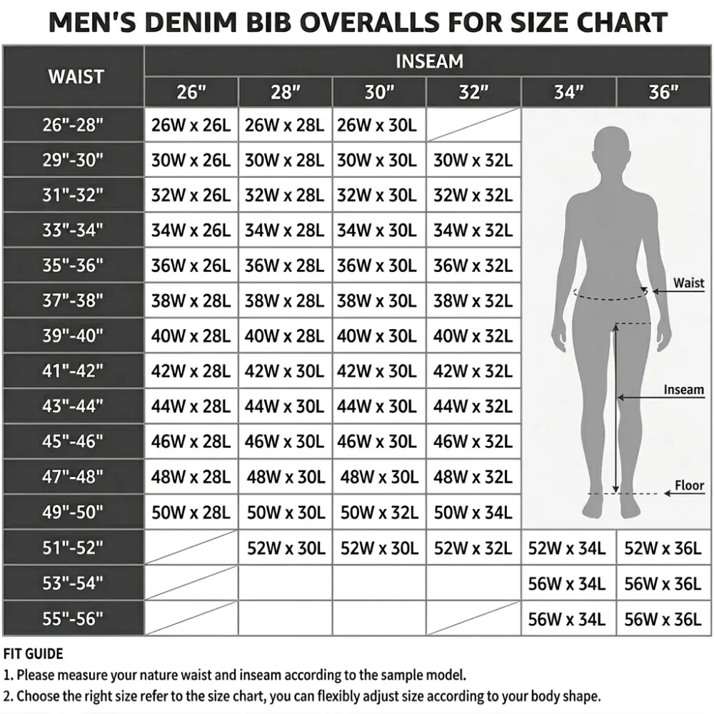 💥Last Day💥Promotion ! Women Denim Bib Overalls, Workwear with Adjustable Straps and Convenient Tool Pockets