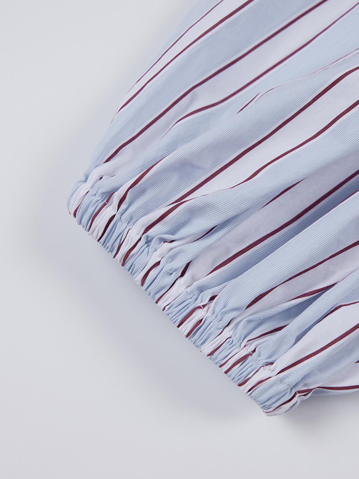 ASOBIO Bow Tie Front Peplum Shirt