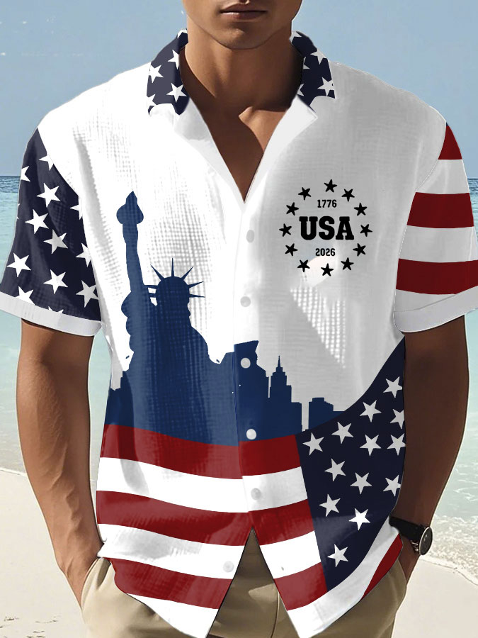 Men's 250th Anniversary Waffle Casual Shirt