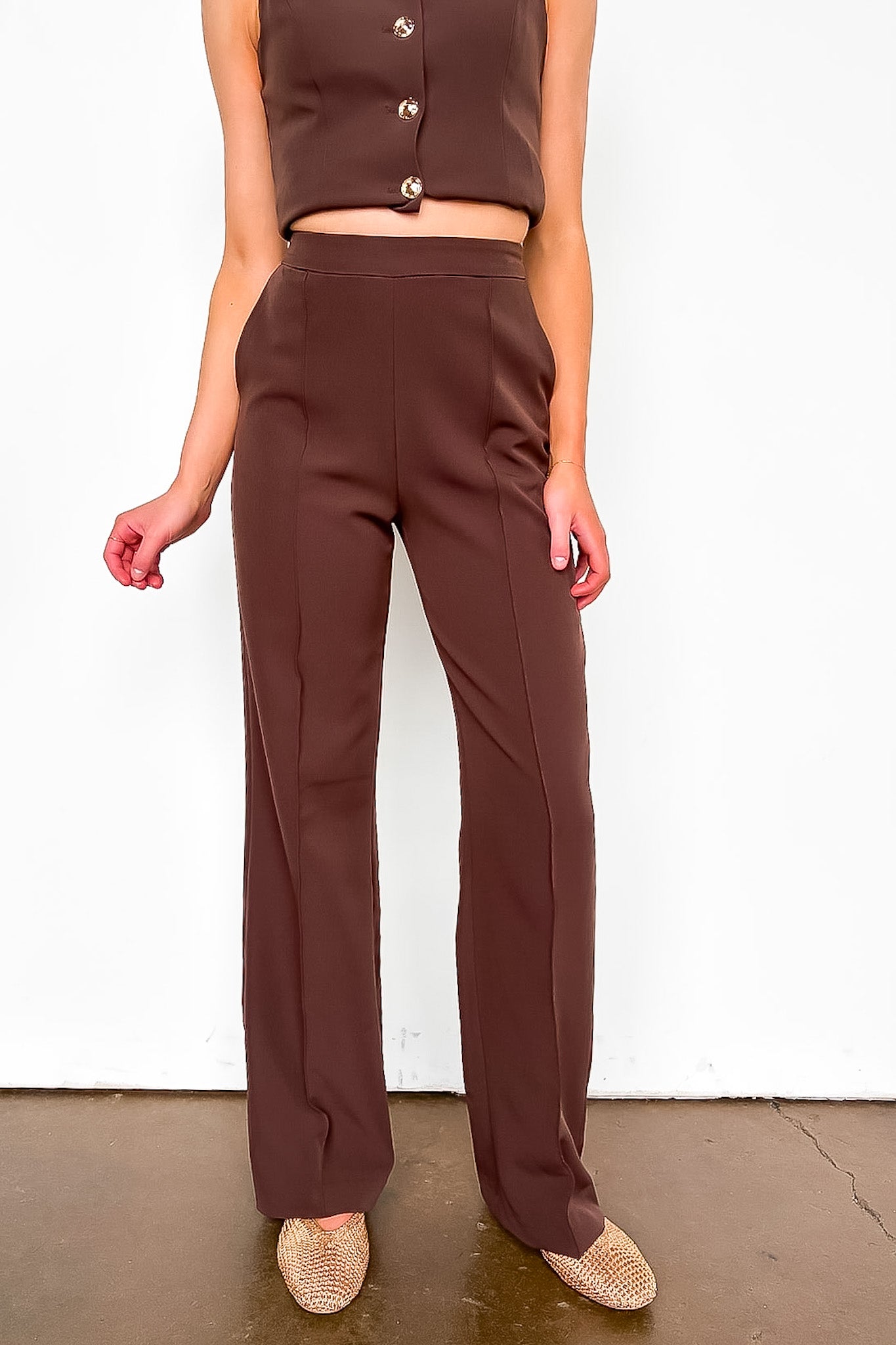 Wide Leg Trouser Pants