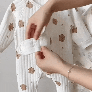 Baby Star Bear Kimono Romper