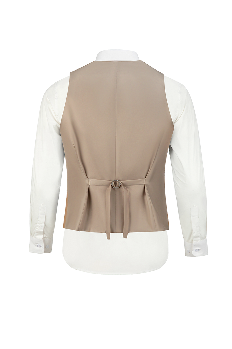 Men's Mixed Material Suit Vest