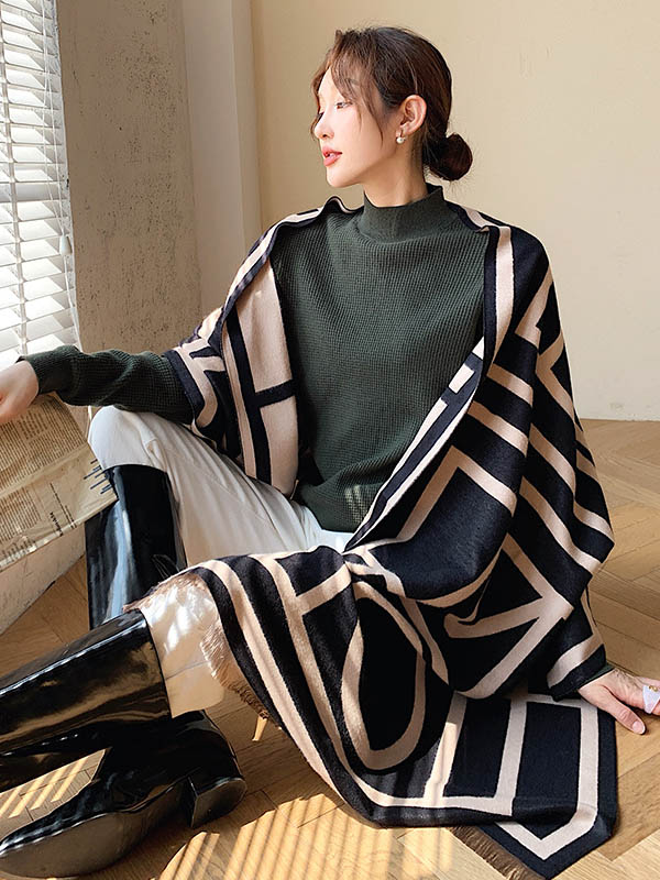 Imitation Cashmere Double-Sided Shawl