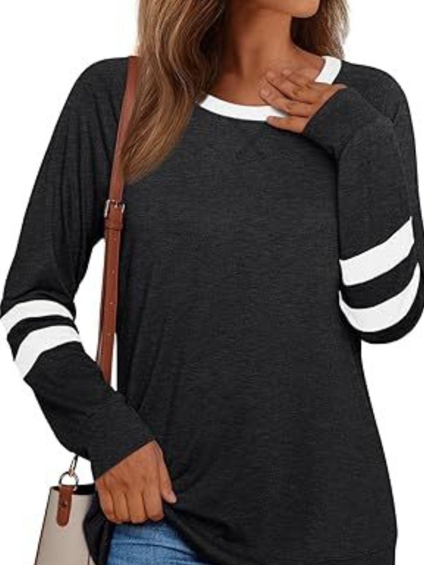 Casual Striped Round Neck T-Shirt
