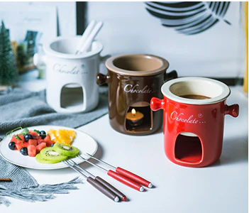 Ceramic Tealight Chocolate Warmer Pot