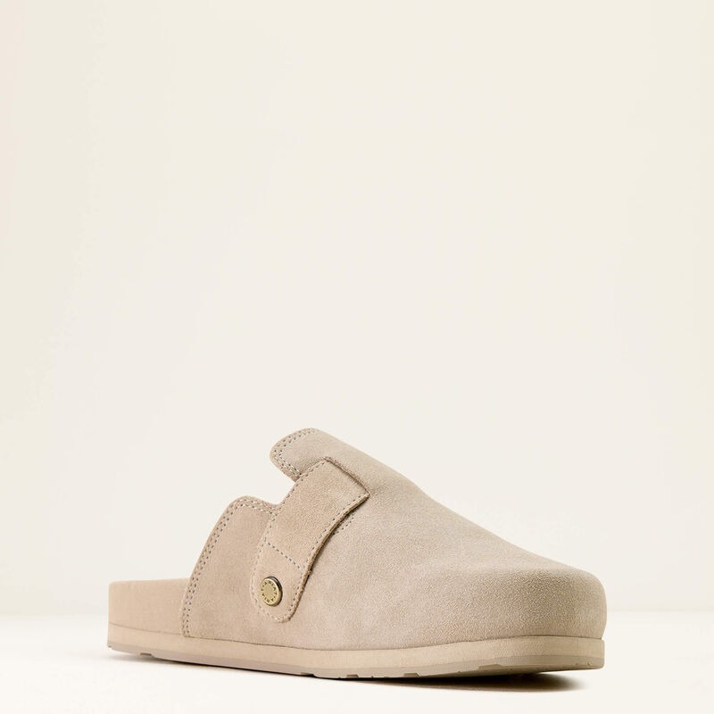 Women's Ariat Brown Floral Emboss Country Mule Slip On Shoes Clearance Sale 65%OFF