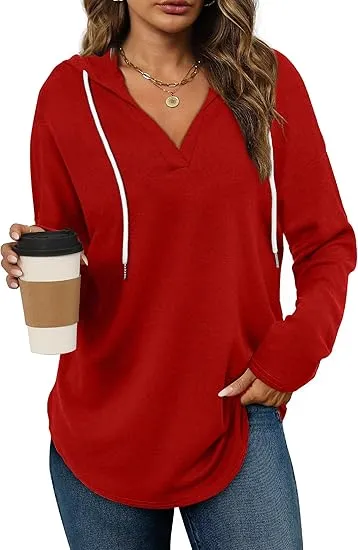 Womens Fashion Tops Hoodies for Women Pullover Oversized Sweatshirts Long SLeeve Shirts Loose Fit
