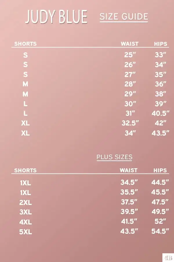 The Mayven from Judy Blue: High-Rise Tummy Control Garment Dyed Denim Shorts