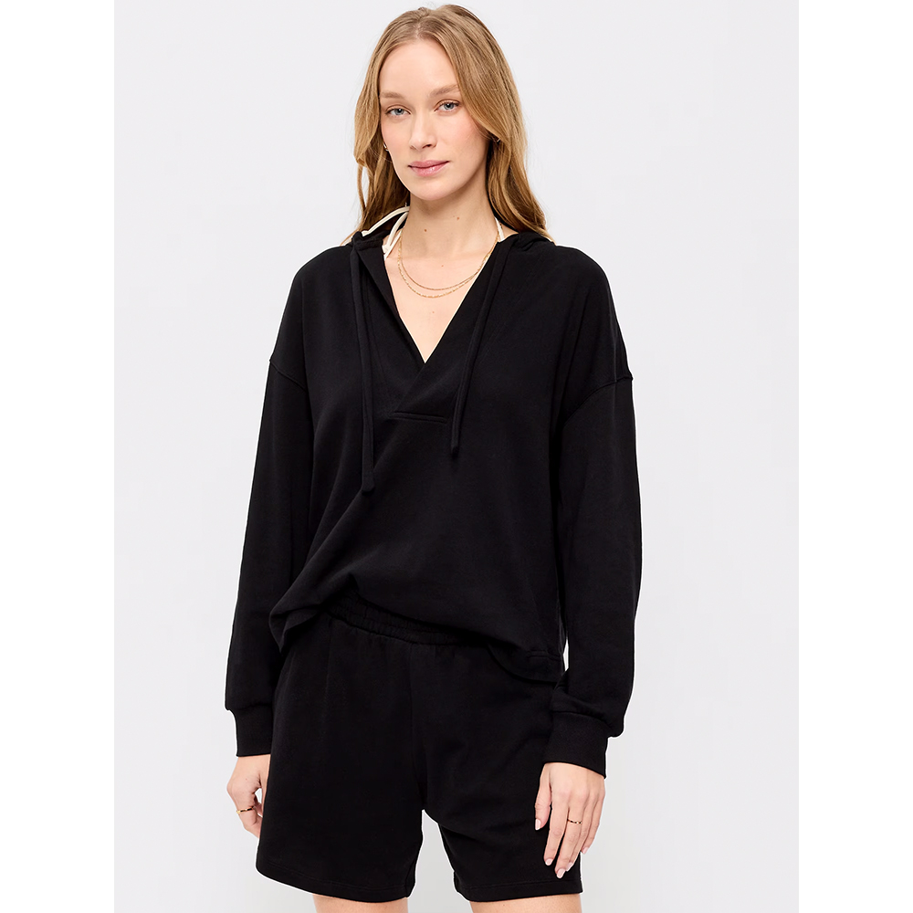 Women's 2 Piece Outfits Oversized Tunic Beach Hoodie  Shorts Set