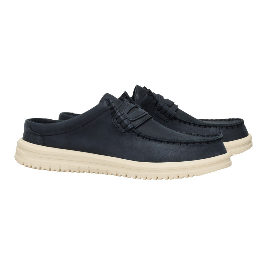 Wally Nxt Mule Leather - Black/Wood Ash