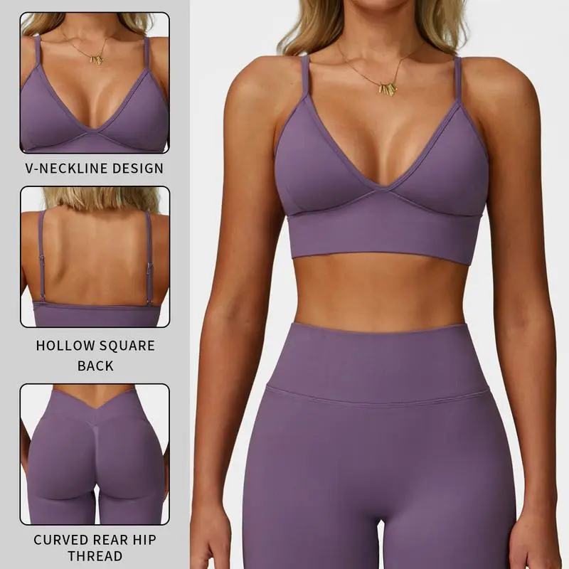Women’s Activewear Set – Cute Sports Bra & Yoga Pants for Gym or Lounge