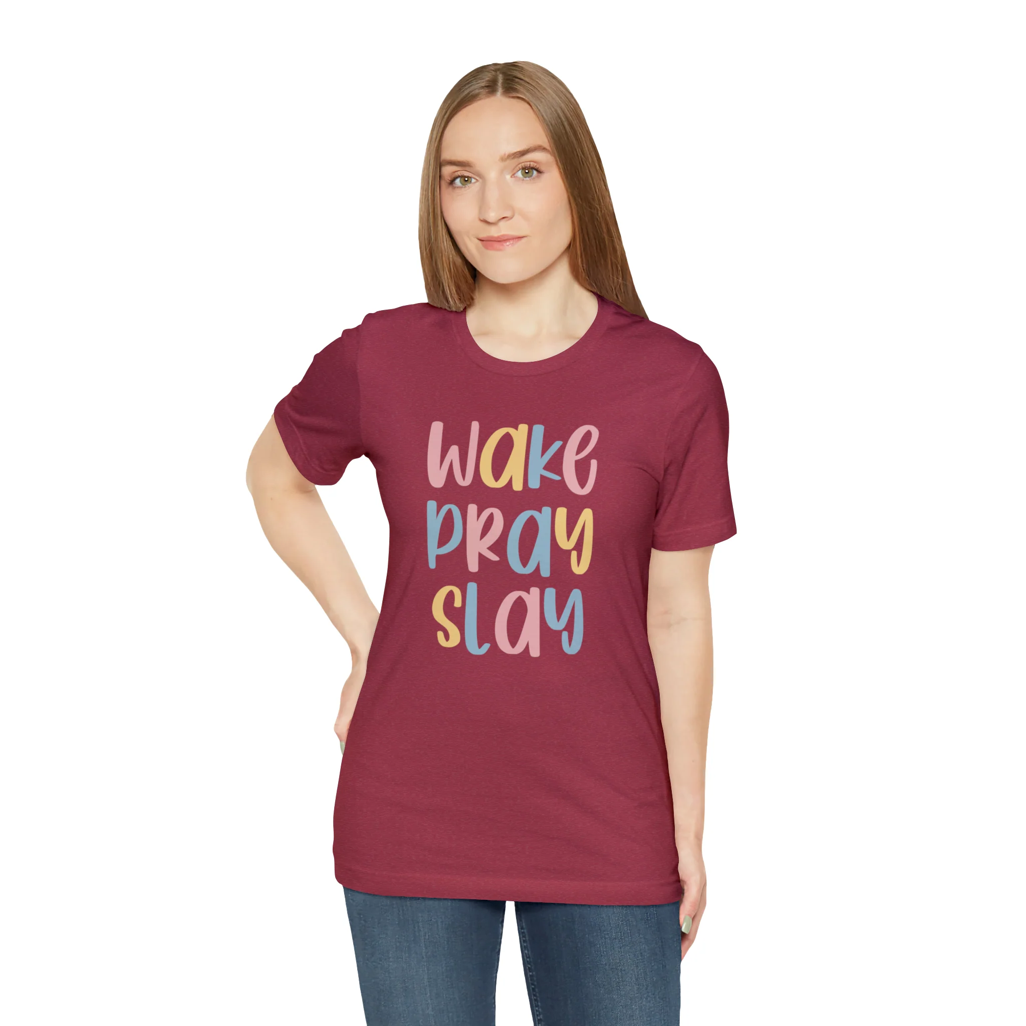 Wake Pray Slay Unisex Jersey Short Sleeve Tee
