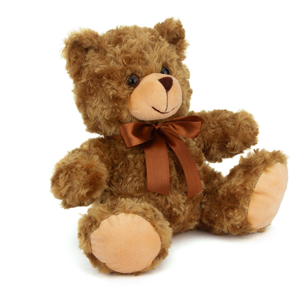 Mocha Sitting Ribbon Bear 6inch