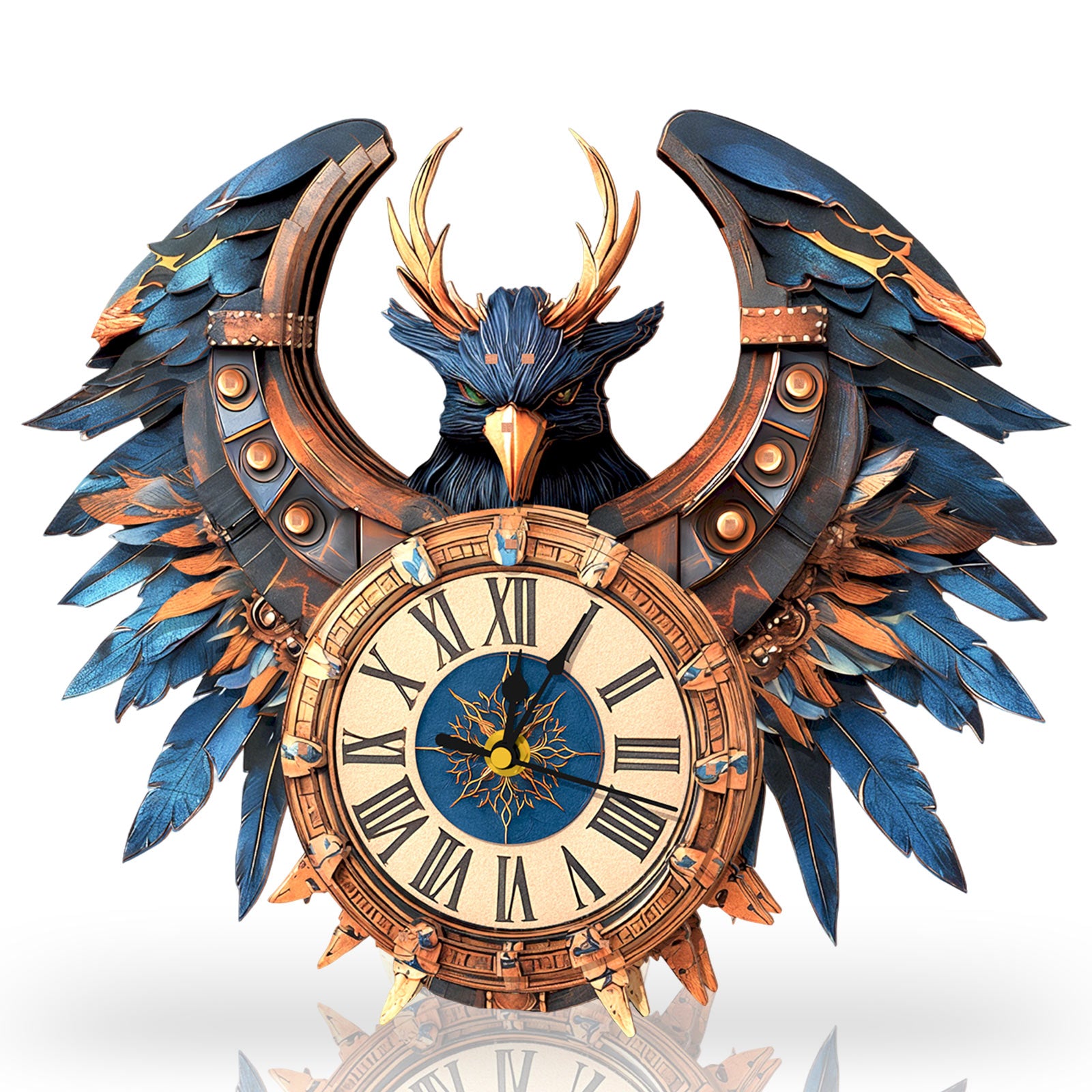 Thunderbirdâ€“ DIY Wooden Clock, 3D Puzzle Craft Kit