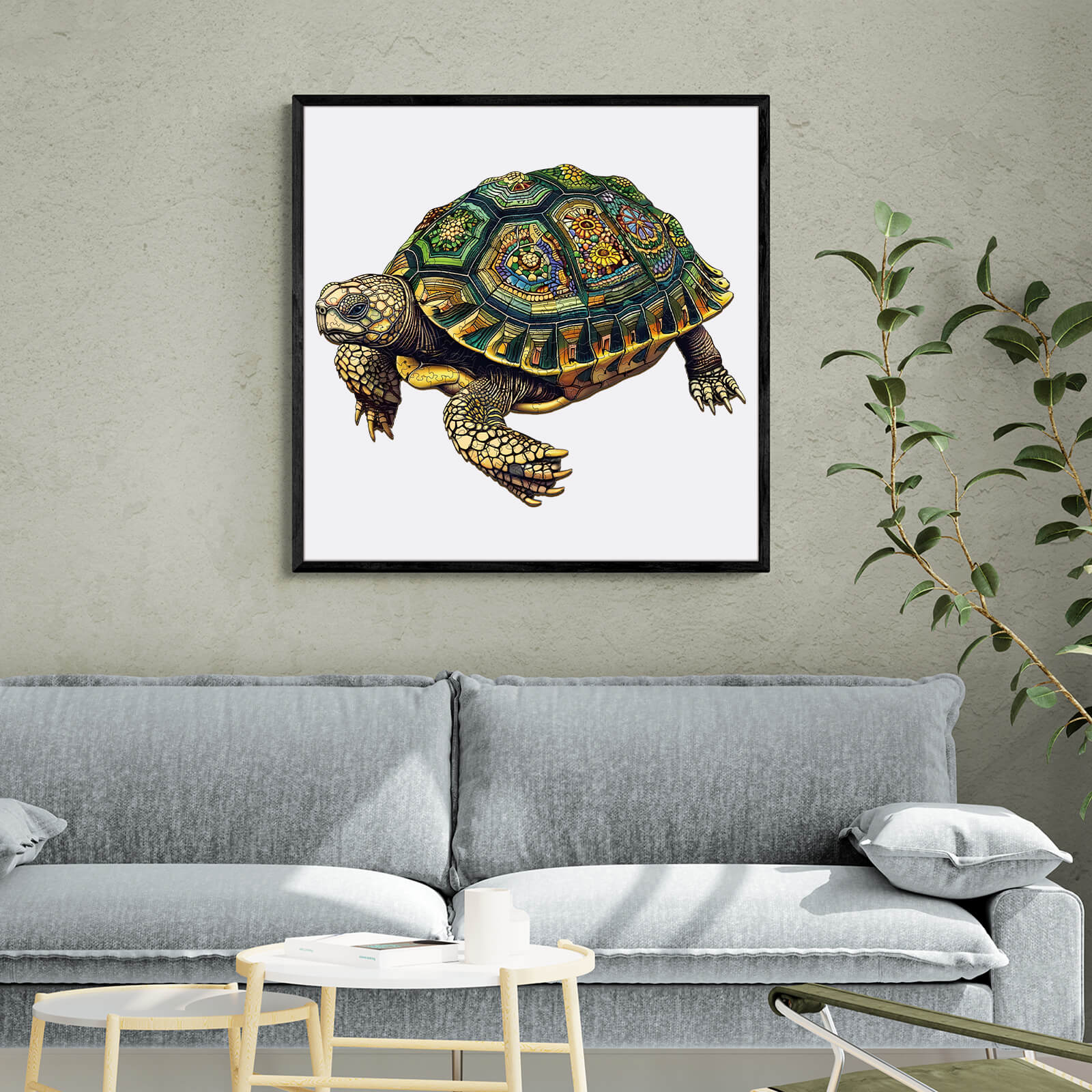 Wise Turtle Wooden Jigsaw Puzzle