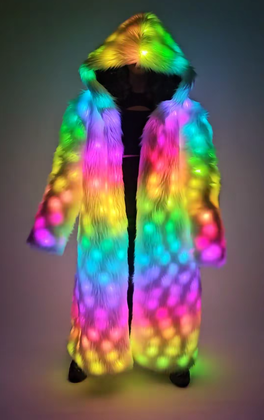 Snow Angel Glow: The Weighted Coat That Lights Up the Night
