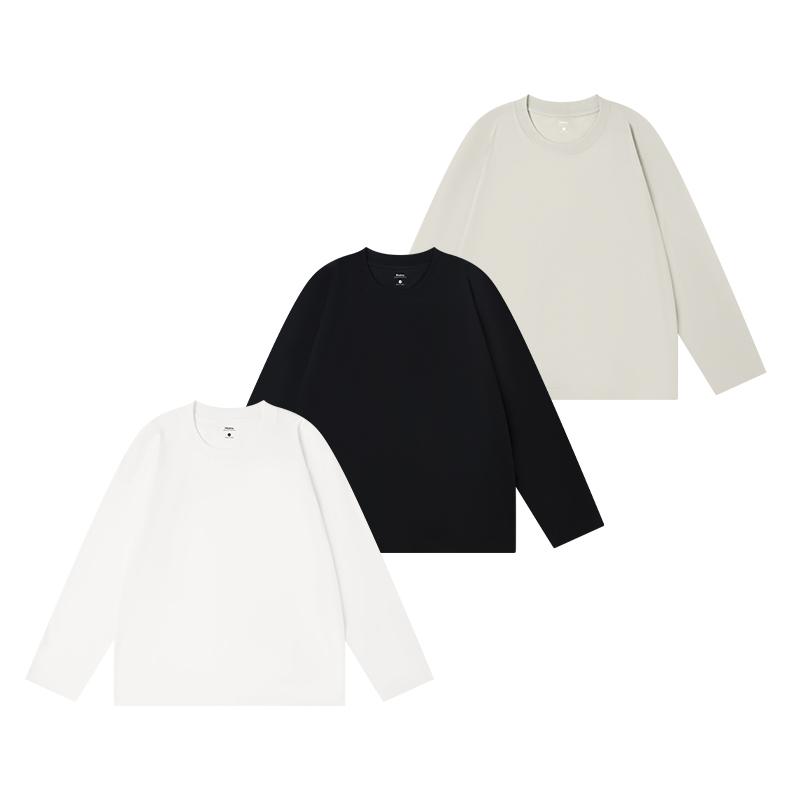 Heavyweight Long Sleeve 100% Cotton Shirts Solid Color Loose Fit Fade Proof