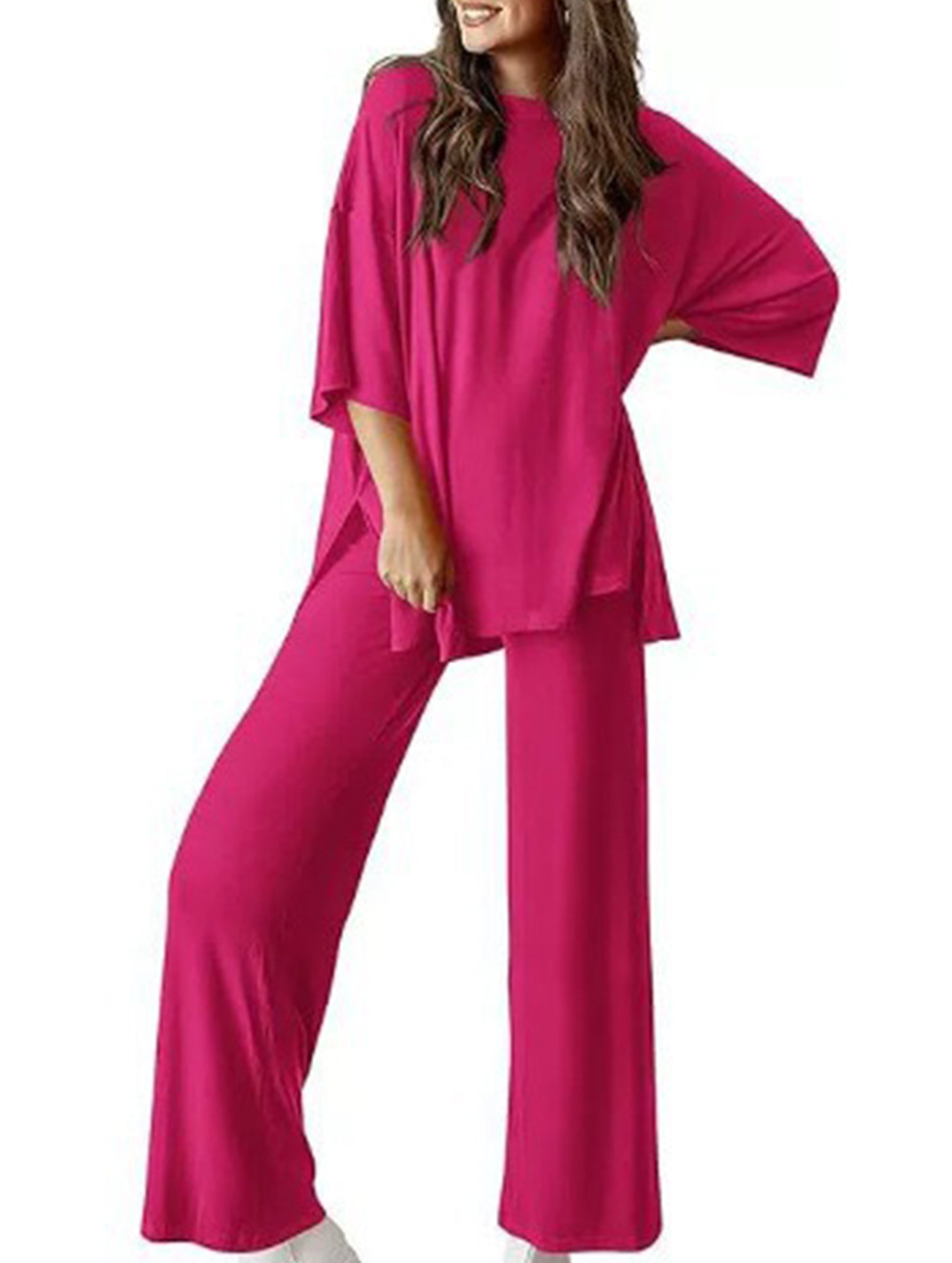 Loose Fit Casual Two Piece Set_CWSTB01013