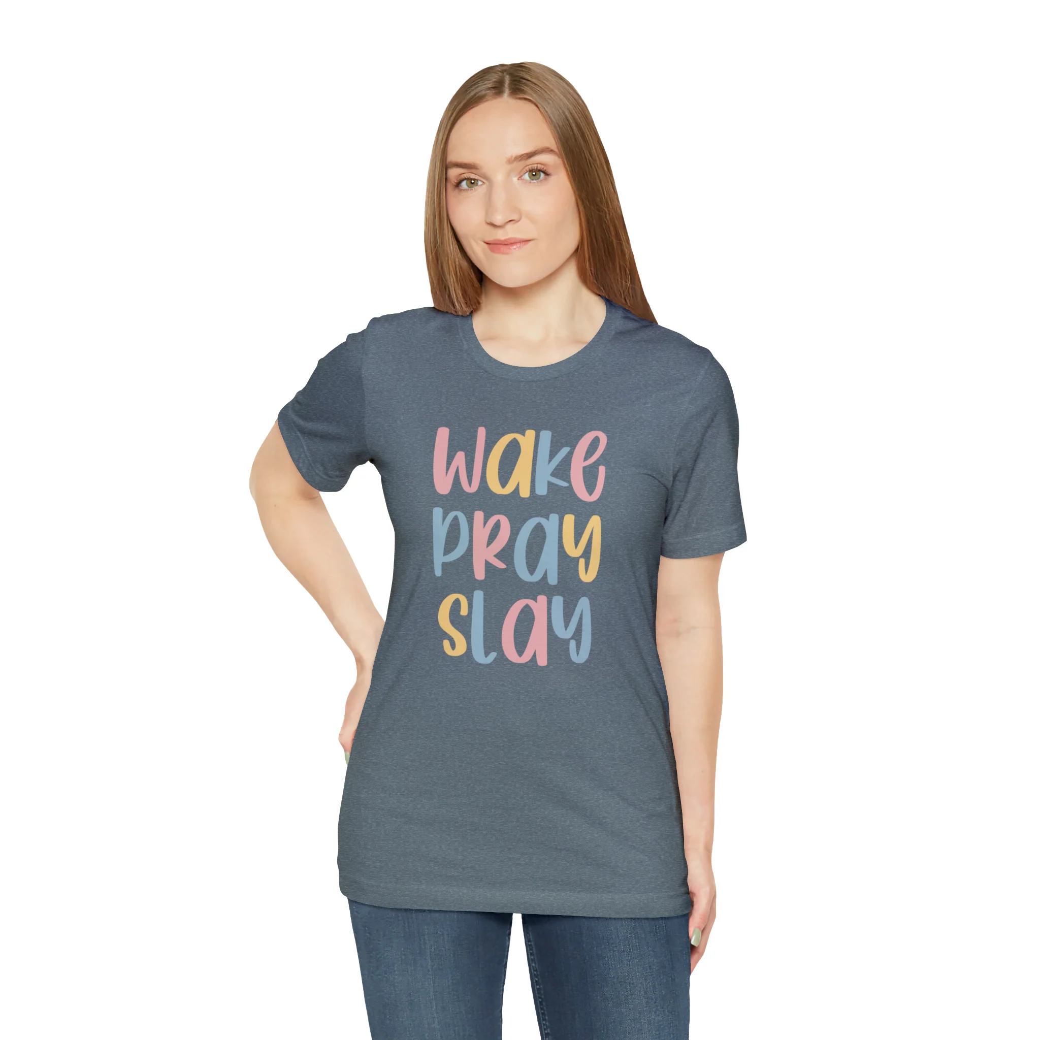 Wake Pray Slay Unisex Jersey Short Sleeve Tee