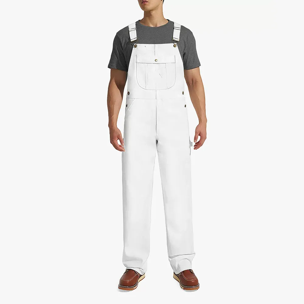 Men's Denim Bib Overalls, Men's Overalls Workwear with Adjustable Straps and Convenient Tool Pockets