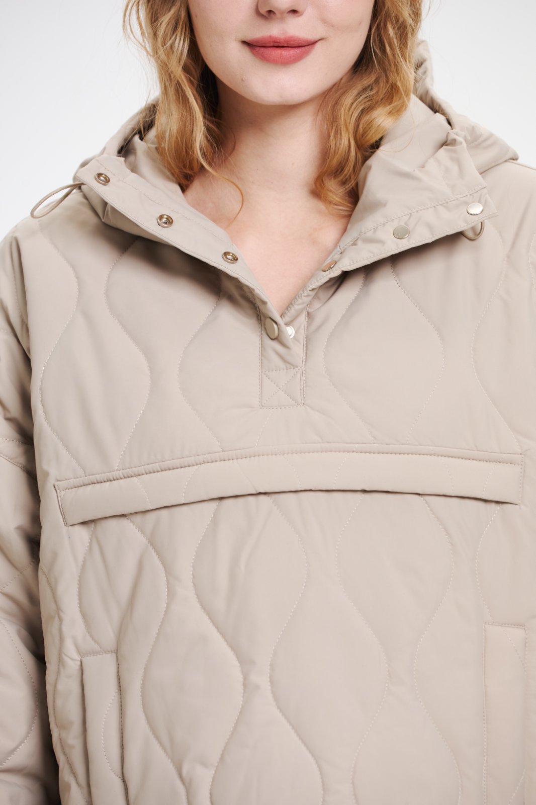 Women's Packable Quilted Water - Repellent Hooded Pullover