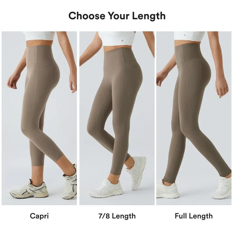 Women's High-Waist Shapewear Leggings With Pockets