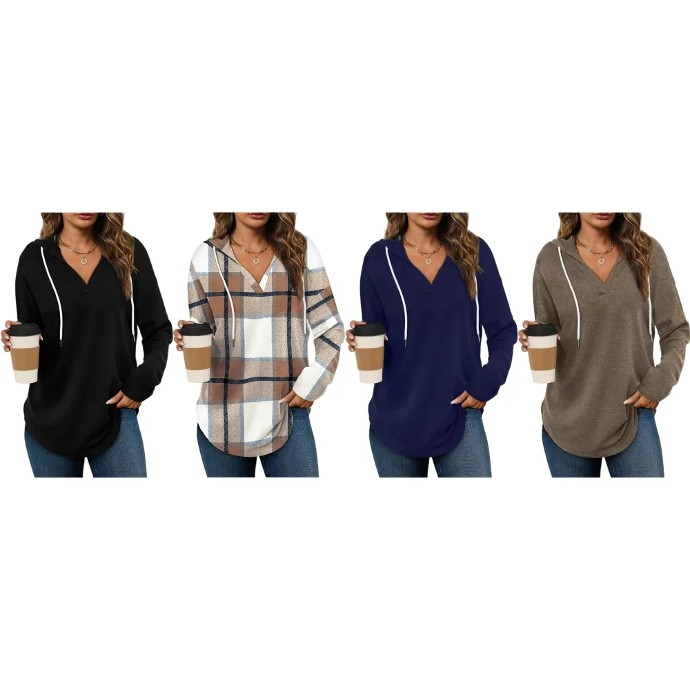 Women’s Pullover Sweatshirt – Long Sleeve, Loose Fit