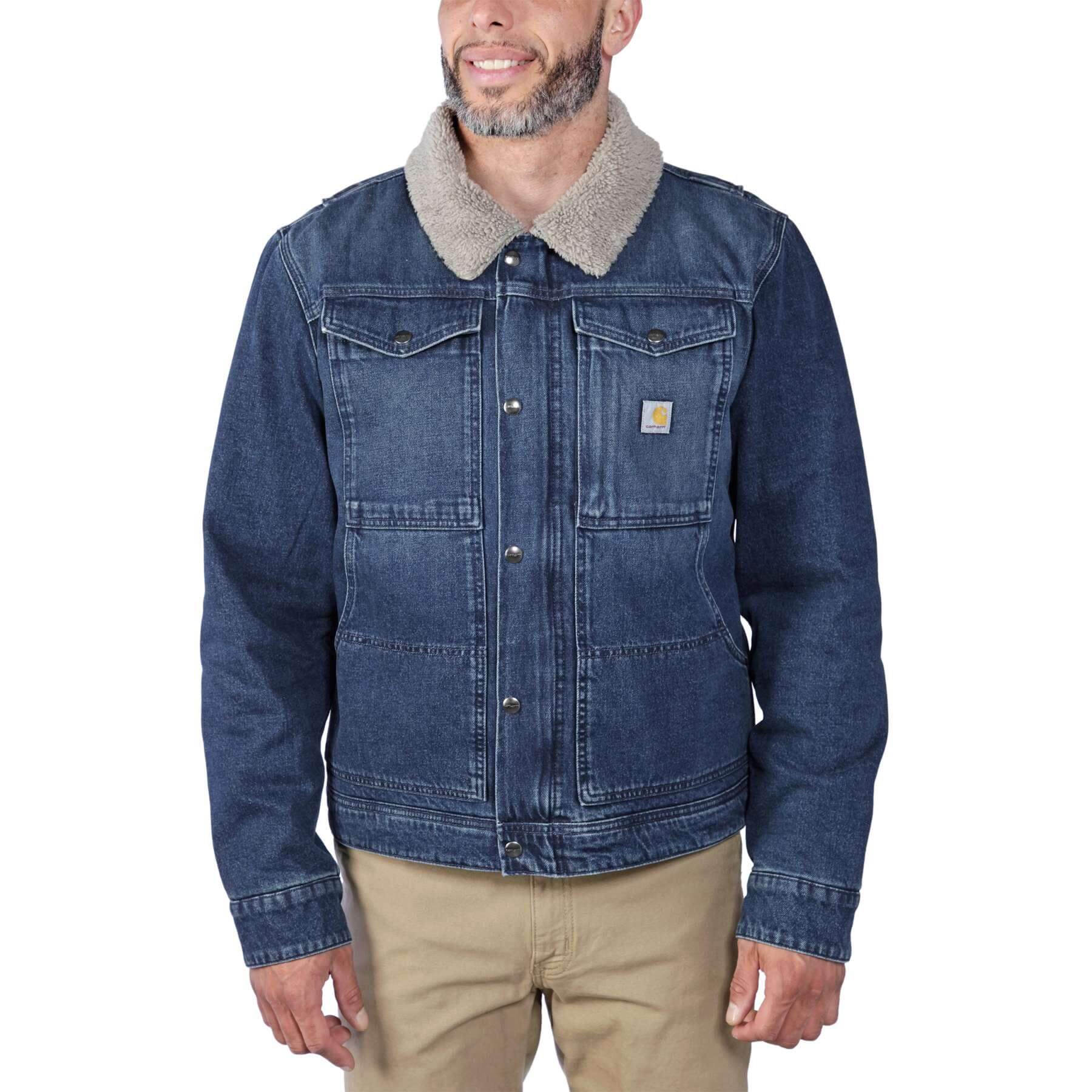 CHT Denim Sherpa-Lined Relaxed Fit Jacket 106323