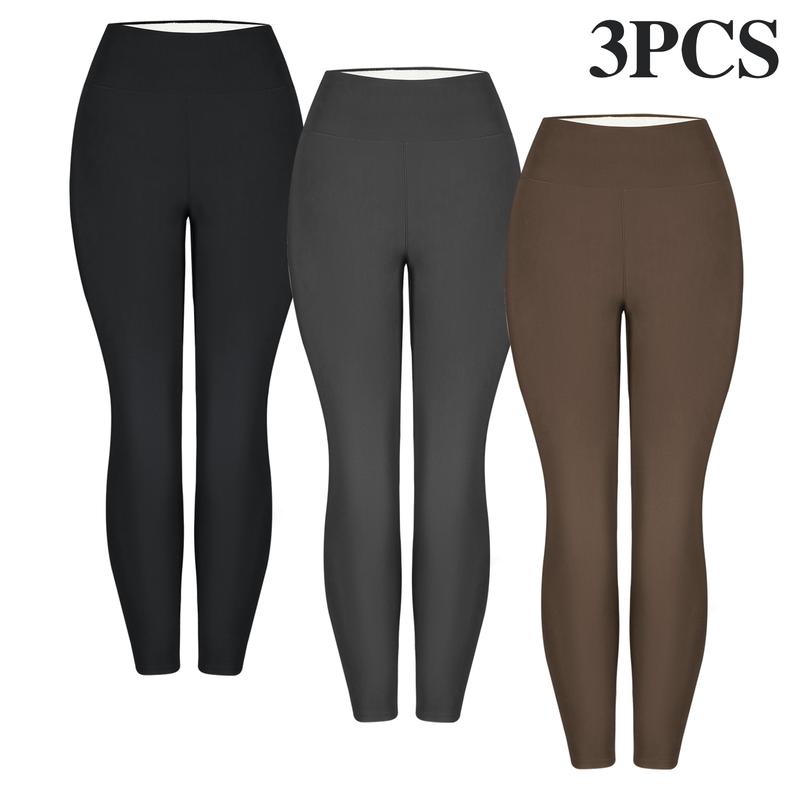 Winter Fleece Lined Leggings – High Waist, Warm & Stretchy Yoga Pants