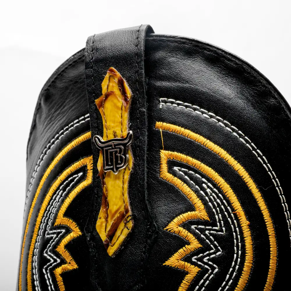 Butter Jumbo Python Leather Boots - Square Toe